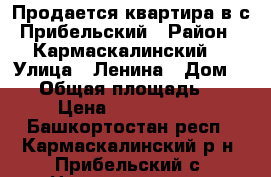 Продается квартира в с.Прибельский › Район ­ Кармаскалинский  › Улица ­ Ленина › Дом ­ 20 › Общая площадь ­ 46 › Цена ­ 1 100 000 - Башкортостан респ., Кармаскалинский р-н, Прибельский с. Недвижимость » Квартиры продажа   